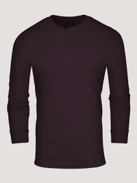mulberry henley shirt long sleeves