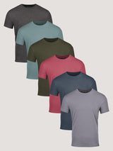 Spring Essentials 6-Pack | Premium Crew Neck T-Shirts for Men