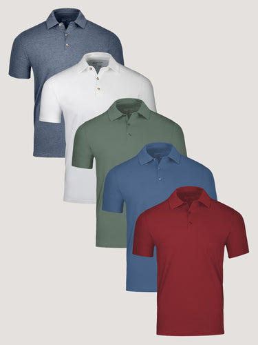 Summer Essentials Polo 5-Pack