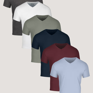 Winter Essentials V-Neck 6-Pack | Winter 2025 Collection Colors | Fresh Clean Threads