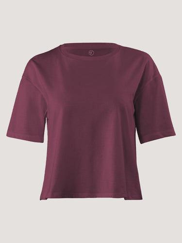 Women's Merlot Boxy Tee