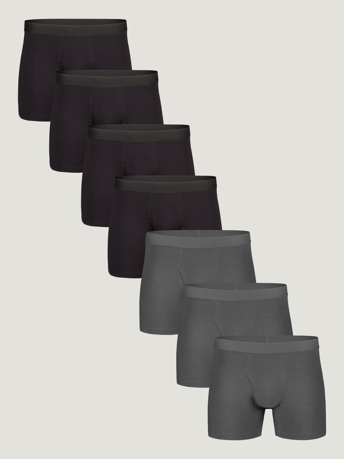 Boxer Brief Basic 7-Pack: Black x4, Graphite Grey x3 – Fresh Clean Threads