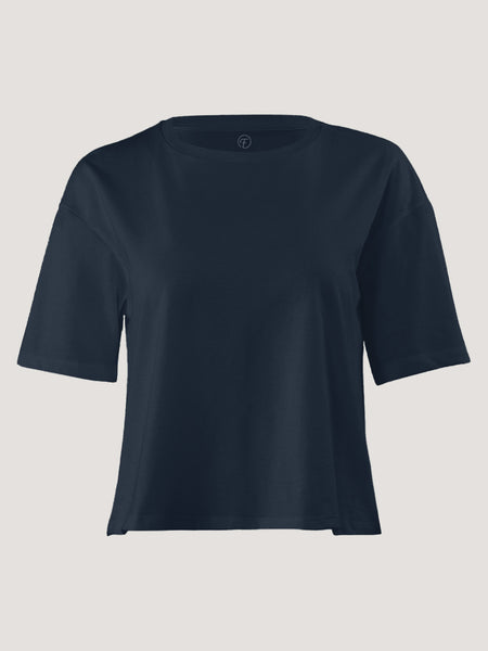 Women's Dark Navy Boxy Tee