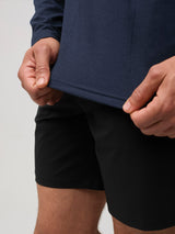 stretchy material made with recycled poly and spandex # Stretchy Tech Hoodie Details | Fresh Clean Threads