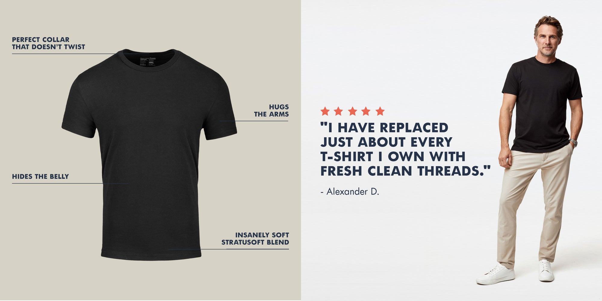 Men's Tops | Shop Crew, V-Neck, and Long Sleeve Tees | Fresh Clean Threads