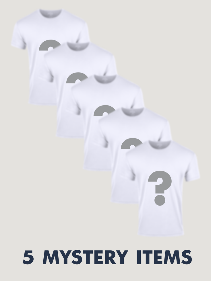 Mystery Tee 5-Pack | Crew or V-Neck | Fresh Clean Threads