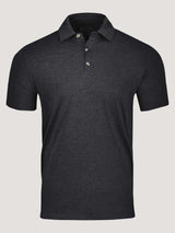 Charcoal Torrey Polo | StratuSoft Fabric at Fresh Clean Threads