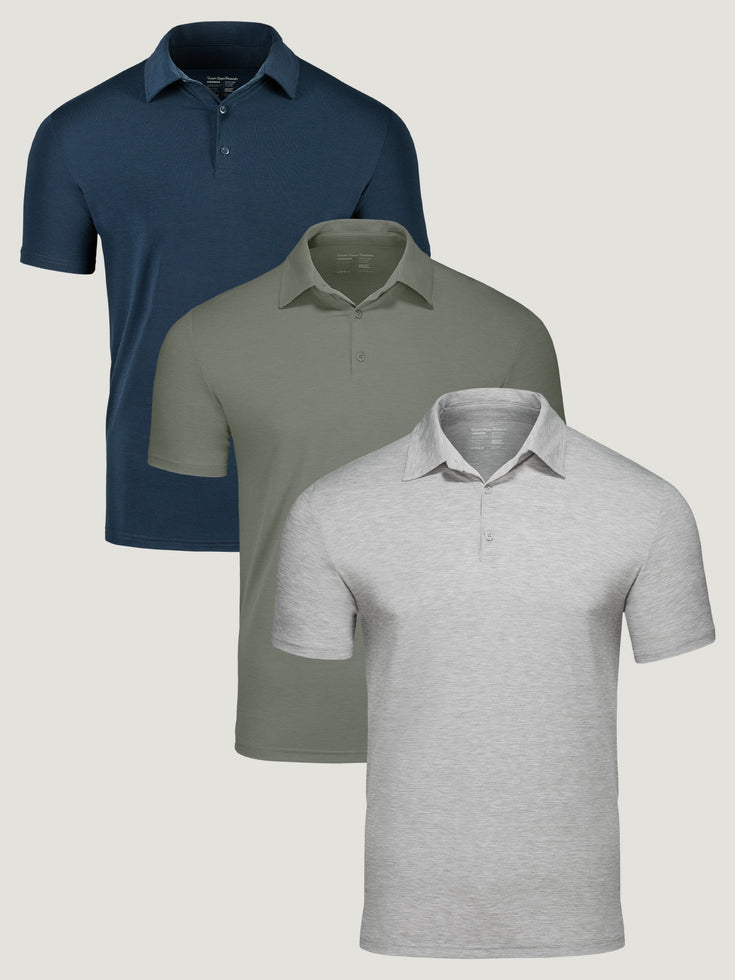 Performance Polo Pack | Motion 3-Pack | Fresh Clean Threads