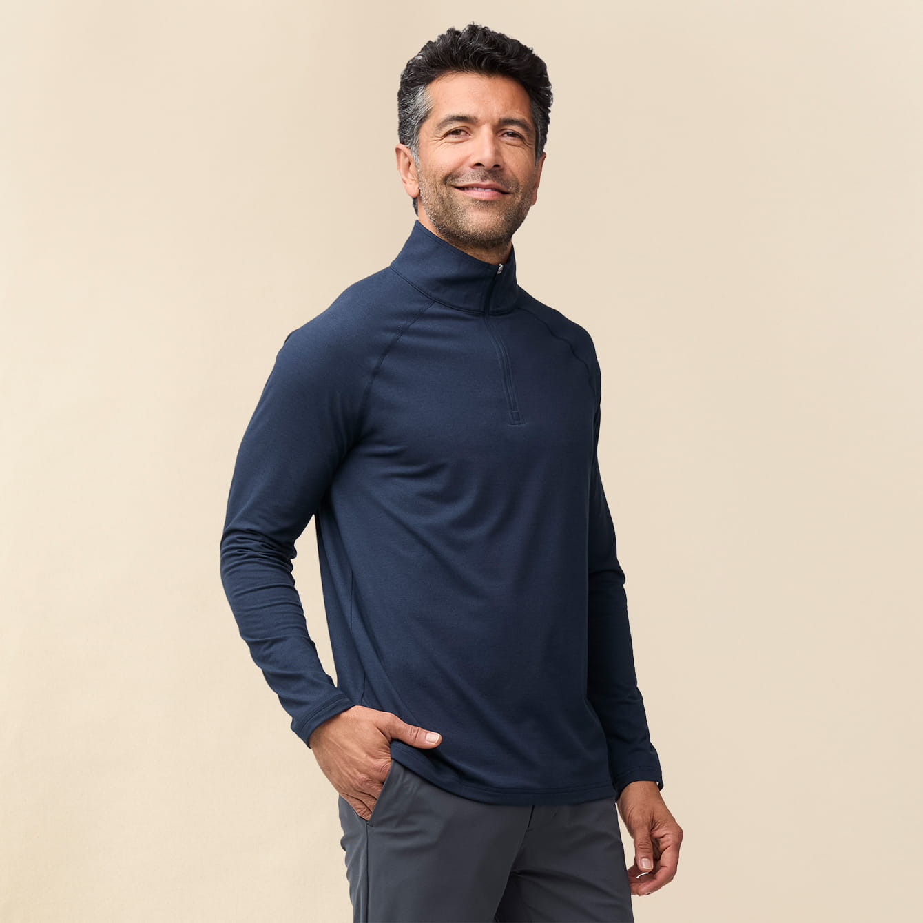 Charcoal Tech Quarter Zips | Men's Pullovers at FCT – Fresh Clean