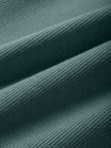 fresh clean threads ribbed fabric close up - made with 310gsm soft cotton-polyester-spandex blend