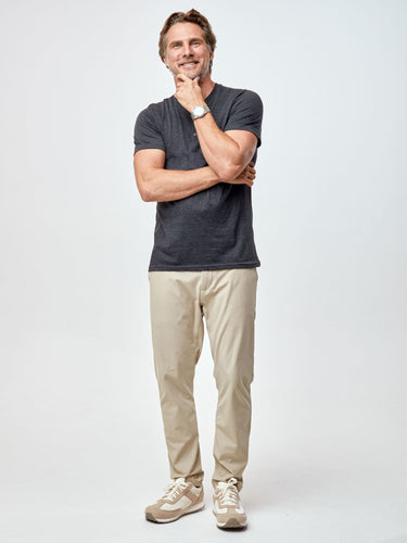 This Henley is a Gamechanger # Charcoal Short Sleeve Henley | Men's Tees | Fresh Clean Threads