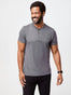 Men's Slate Short Sleeve Henley | Fresh Clean Threads