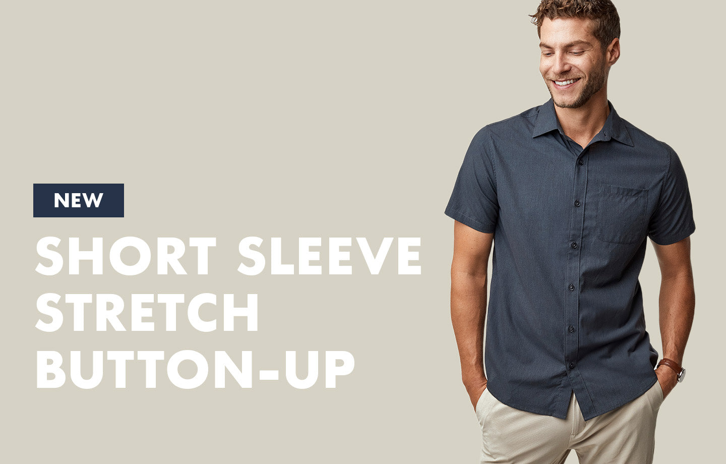 NEW STYLE: Short Sleeve Stretch Button Up | Fresh Clean Threads