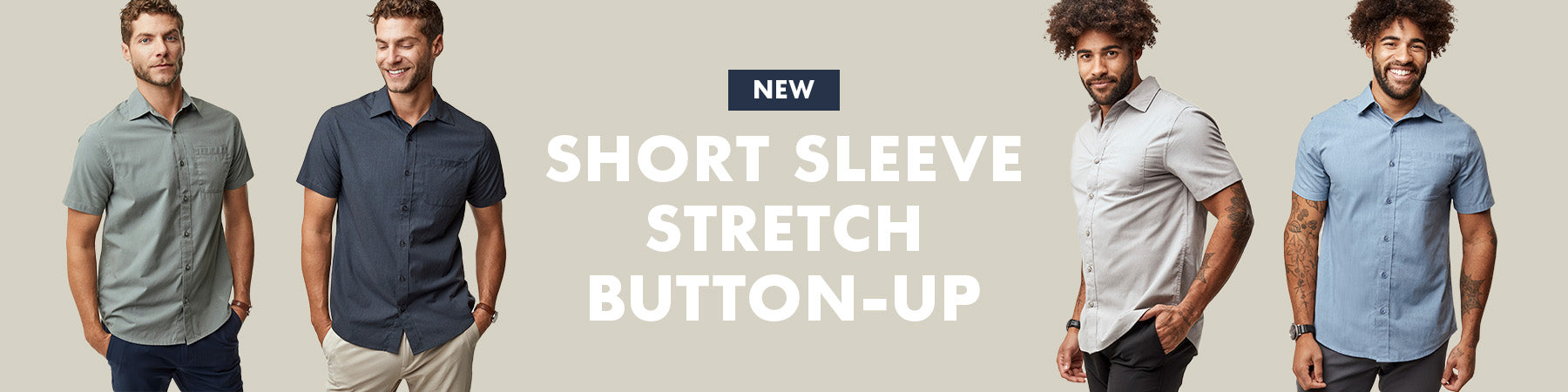 NEW STYLE: Short Sleeve Stretch Button Up | Fresh Clean Threads