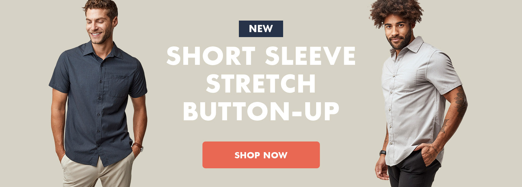 Short Sleeve Stretch Button Up Collection | Fresh Clean Threads