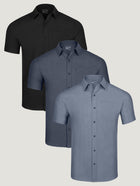 Men's Short Sleeve Button Up | Best Sellers 3-Pack | Fresh Clean Threads