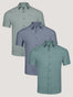 Cool Tones Short Sleeve Button Up 3-Pack | Fresh Clean Threads