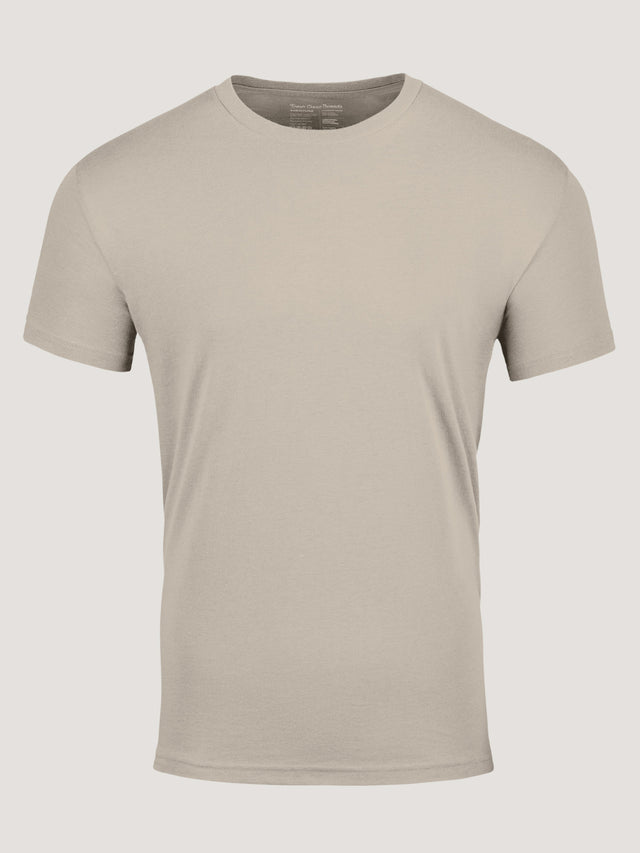 Sandstone Crew Neck Shirt | Custom Fit, Everyday Comfort – Fresh Clean ...