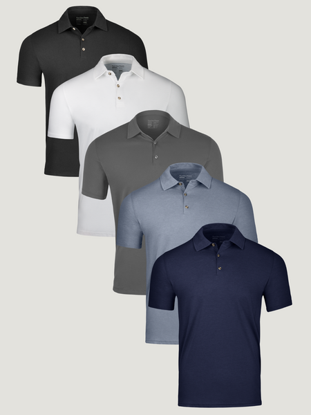Spring Foundation Polo 5-Pack