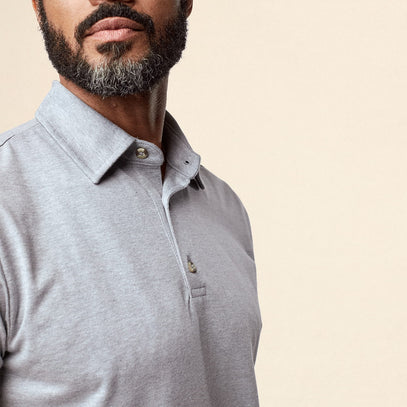 dress polo shirts Men's Black Polo Shirt
