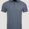 Men's Blue Striped Performance Polo | Fresh Clean Threads