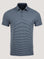 Men's Blue Striped Performance Polo | Fresh Clean Threads