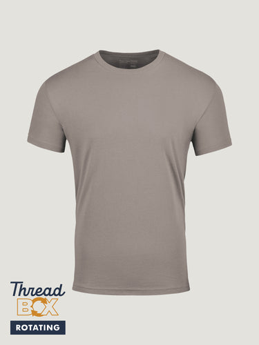 Rotating Subscription Tees | Seasonal Tee in Taupe | June ThreadBox at FCT