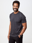 Jarret is wearing the Charcoal Crew Neck Tee with proprietary Stratusoft Fabric | Fresh Clean Threads Canada