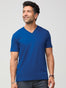 Dark Cobalt V-Neck Shirt, available in our Fall Essentials V-Neck 5-Pack at Fresh Clean Threads