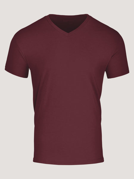 Burgundy V-Neck