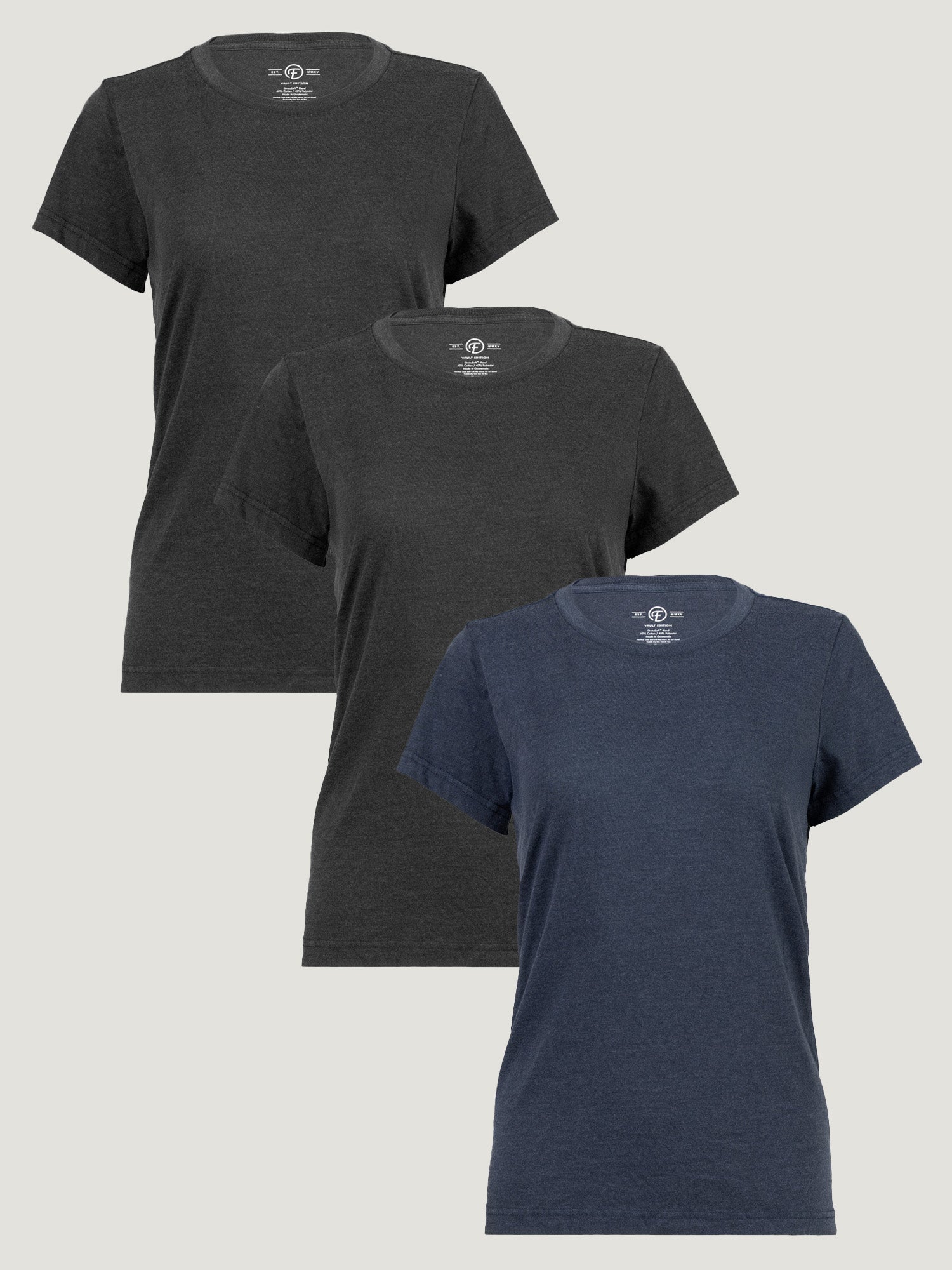トップス vault room BO. TEE / CHARCOAL L Women's Gym Tops - Workout & Sports Tops | Bo+Tee