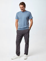 Ariel is 6'1, 175lbs and wears a size M # Wedgewood Crew Neck T-Shirt | Fresh Clean Threads