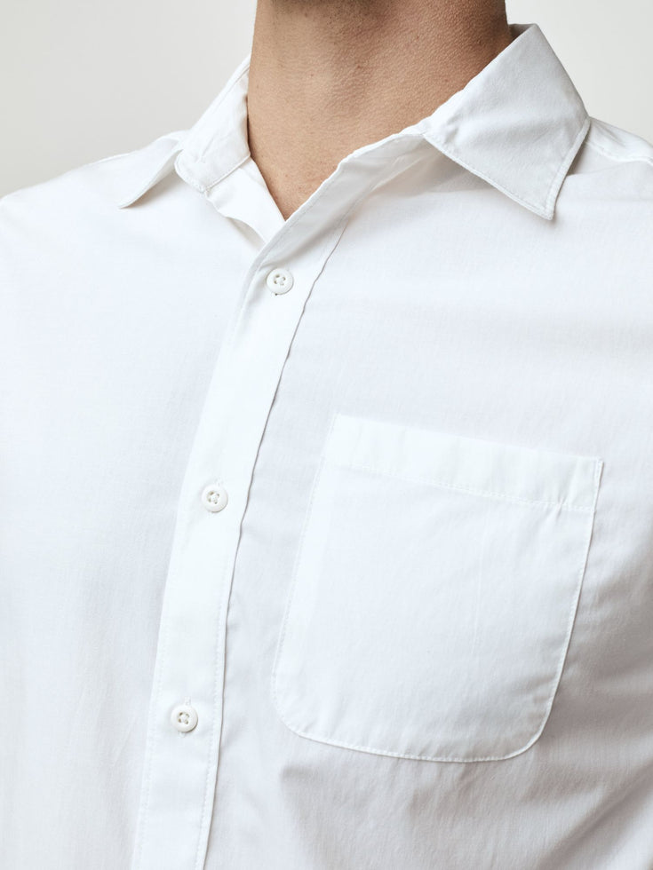 White Button Up | Short Sleeves | Fresh Clean Threads