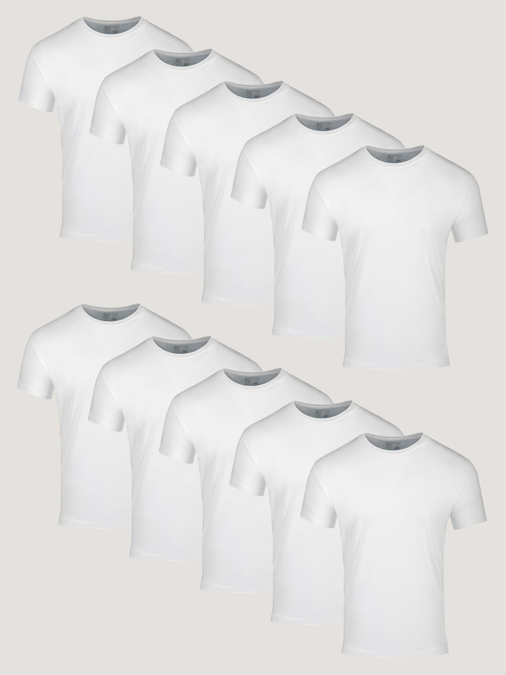 All White Crew 10-Pack