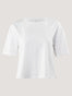Boxy Tee White | Cotton Blend Cropped T-Shirts