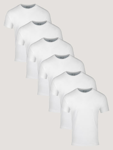 All White Crew 6-Pack