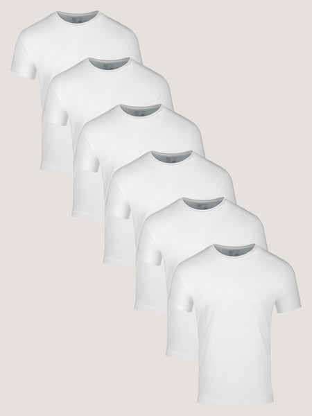 All White Crew 6-Pack