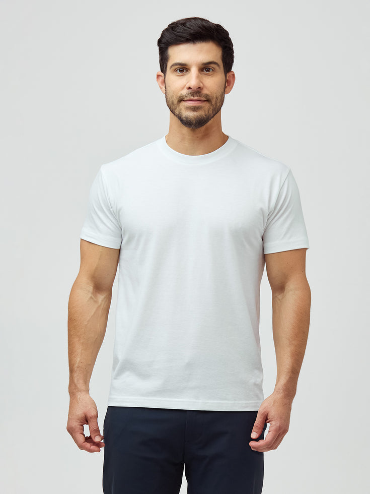 All White Tee Shirt 5-Pack Fresh Clean Threads
