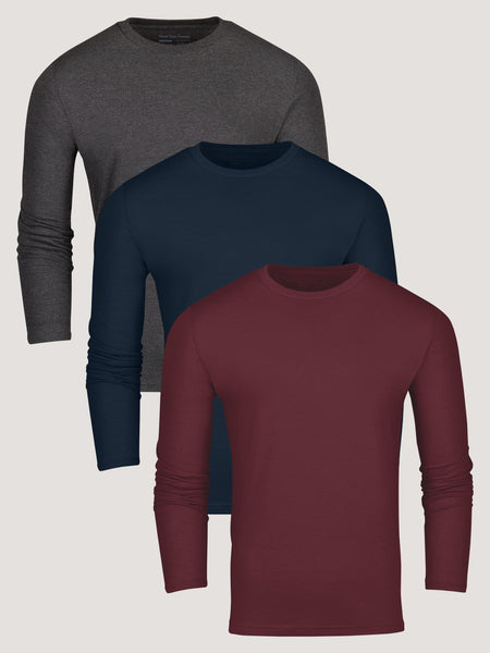 Winter Essentials Long Sleeve Crew 3-Pack