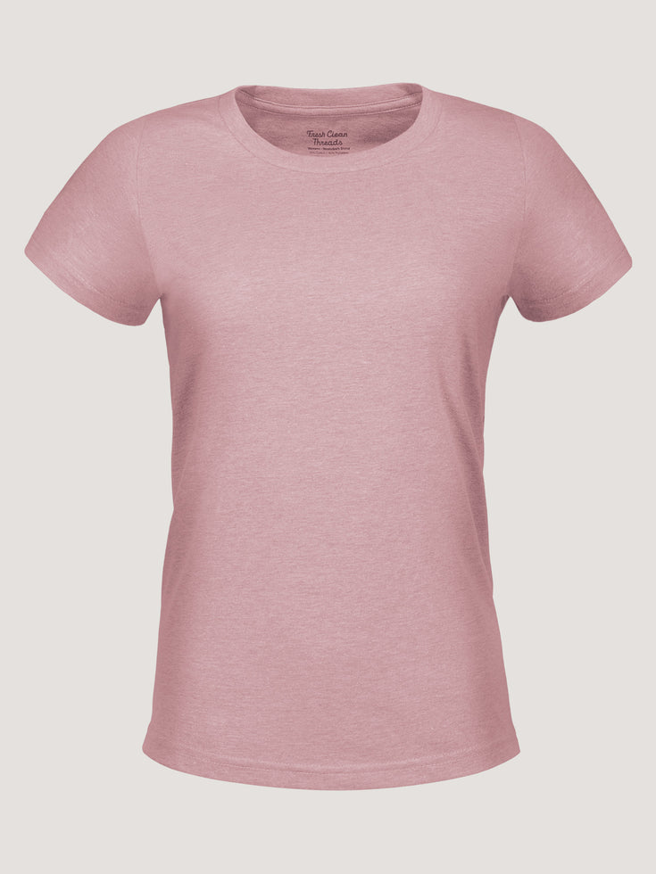 Women's Crew Tee in Chalk Pink | Fresh Clean Threads Spring 2025