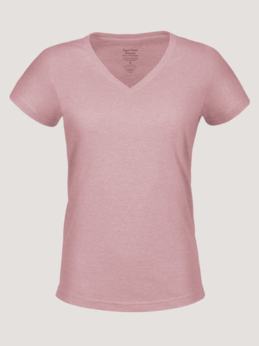 Women's V-Neck Tee in Chalk Pink | Simple style, max comfort