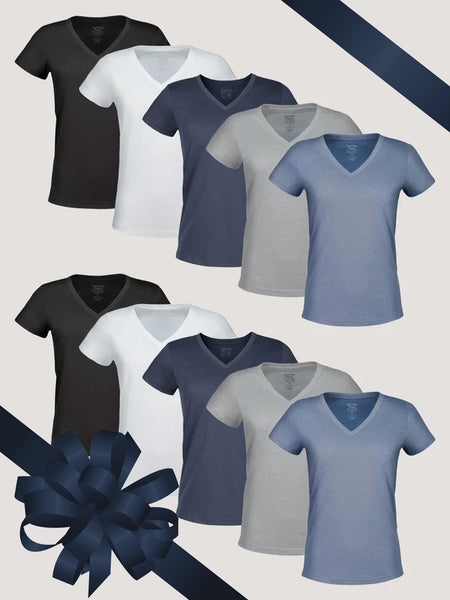 Women's V-Neck Best Sellers 10-Pack