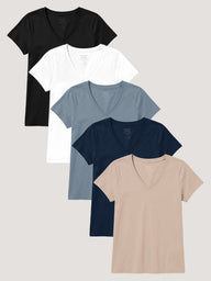 Women's Best Sellers V-Neck 5-Pack