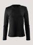 Black Long Sleeve Crew Neck T-Shirt | Women's Styles at FCT