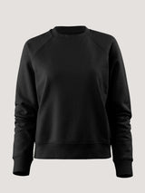 Women's Crew Sweatshirt in Black | Fresh Clean Threads