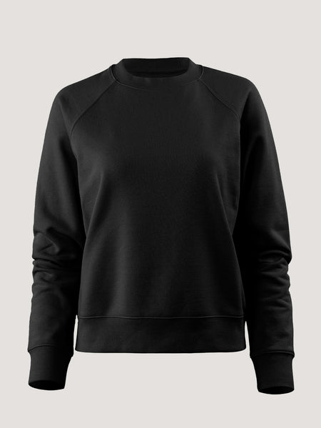 Women's Black Crew Sweatshirt