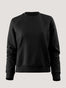 Women's Crew Sweatshirt in Black | Fresh Clean Threads