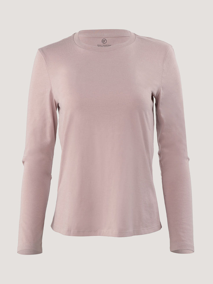 Contoured Fit Long Sleeve Crew Neck Shirts | Women's Perfect Fit Shirts from FCT