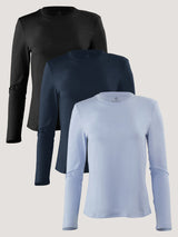 Women's Long Sleeve Crew Necks | Pack Deal | Fresh Clean Threads