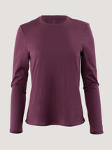 Women's Merlot Long Sleeve Crew Neck | FCT
